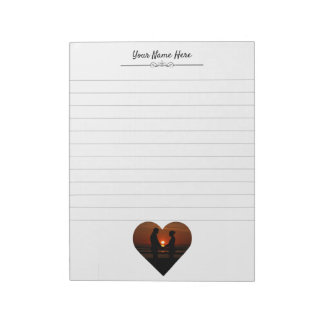 Bloco De Notas Escrevendo de Fotografias Personalizado com Linhas