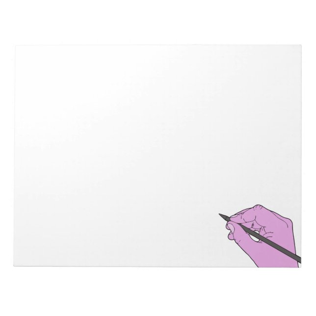 Bloco De Notas Escrevendo de mão (Frente)