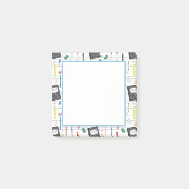 Bloco De Notas Escrevendo - Notas da Série Escolar (Frente)