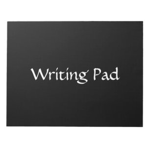 Bloco De Notas Escrevendo Preto Cor Preta Texto branco de Fundo N