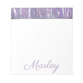 Bloco De Notas Escritório de ameixa | Púrpura Estirpa De Prata