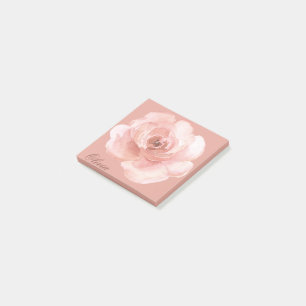 Bloco De Notas Escritório Elegante Girly Elegante de Nome de Ros