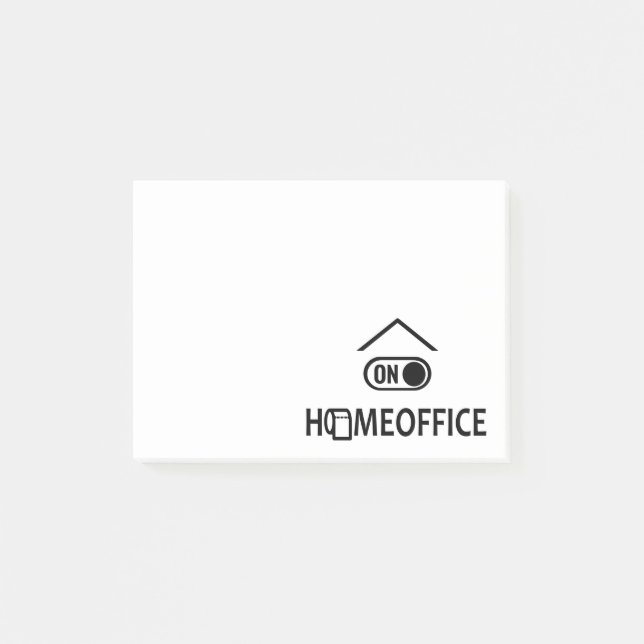 Bloco De Notas Escritório em casa ligado - Homeoffice on (Frente)