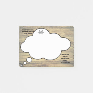 Bloco De Notas Escritura - Bolha de Discurso Russo Monograma