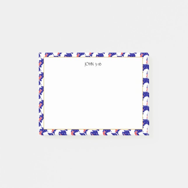 Bloco De Notas Escritura Cristã AUSTRÁLIA (Frente)