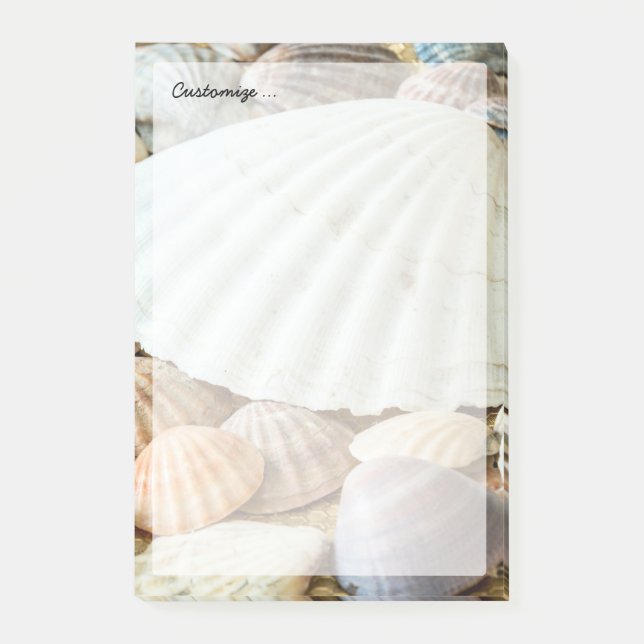 Bloco De Notas Escudos do mar - oceano, mar, natureza (Frente)