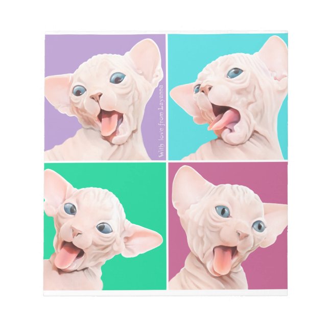 Bloco De Notas Esfinge engraçado (Frente)