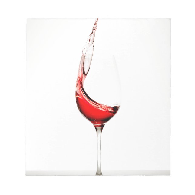 Bloco De Notas esfregaço de vidro de vinho (Frente)