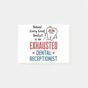 Bloco De Notas Esgotado Recepcionista Dental Engraçado Escritór
