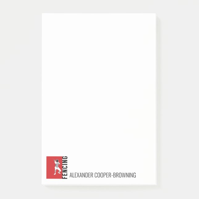 Bloco De Notas Esgrima (Frente)