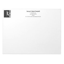 Bloco De Notas Esgrima