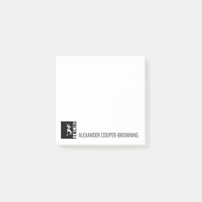 Bloco De Notas Esgrima (Frente)