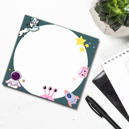 Bloco De Notas Espaço livre com temas pegajosos notas postadas