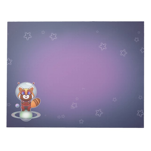 Bloco De Notas Espaço Panda Chippy! (Frente)
