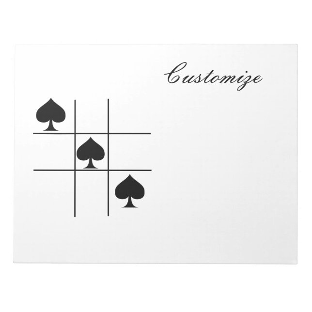 Bloco De Notas Espadas Pretas Tic Tac Toque Thunder_Cove (Frente)