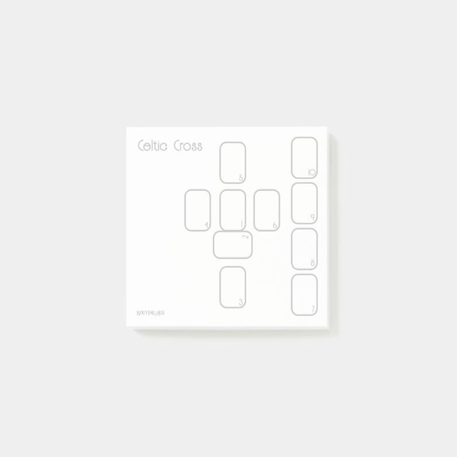 Bloco De Notas Espalhamento Celta Cross Tarot (pequeno, simples) (Frente)