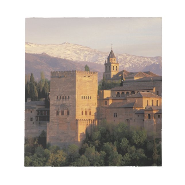 Bloco De Notas Espanha, Granada, Andaluzia O Alhambra, (Frente)