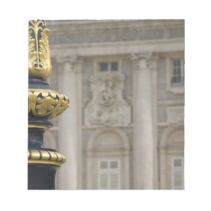 Bloco De Notas Espanha, Madrid. Palácio Real, lâmpada ornamenta
