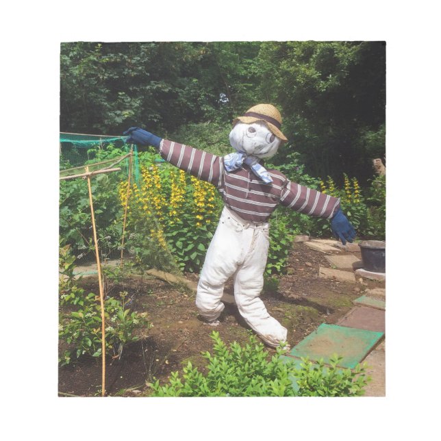 Bloco De Notas Espantalho engraçado (Frente)