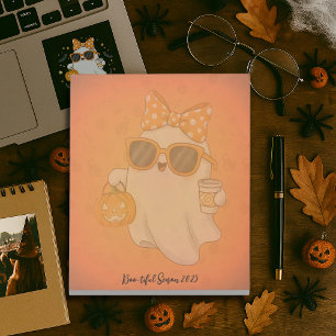 Bloco De Notas Especiaria Ghost Pumpkin do Halloween Bonita Perso