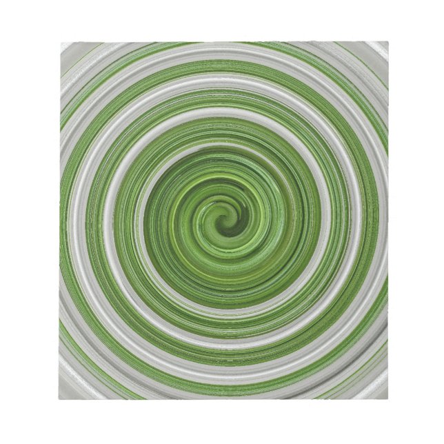 Bloco De Notas Espelho espiralado branco verde (Frente)