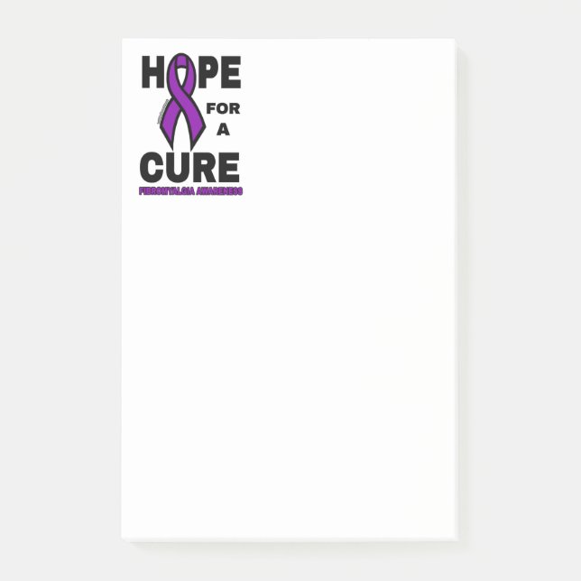 Bloco De Notas Esperança por uma Cura...Fibro (Frente)