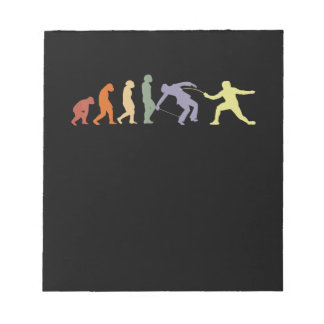 Bloco De Notas Espetáculo de esgrima jogador de jogos Fencer espo