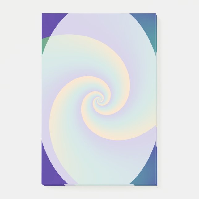 Bloco De Notas Espirais em Segundo Plano abstrato soft V (Frente)
