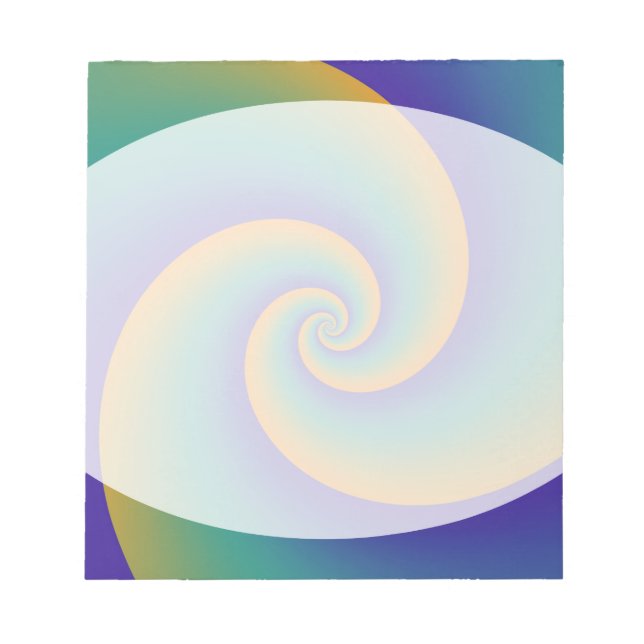 Bloco De Notas Espirais em Segundo Plano abstrato soft V (Frente)