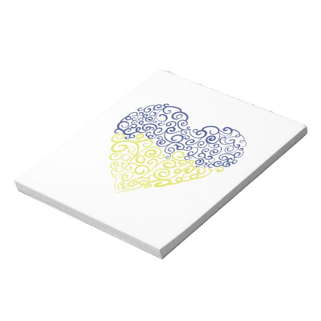 Bloco De Notas Espiral espirra mehandi coração cores da bandeira  (Invertido)