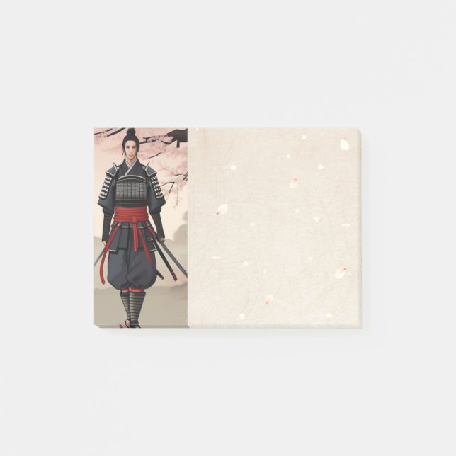 Bloco De Notas espírito ZEN samurai sakura (Frente)
