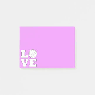 Bloco De Notas Esporte Personalizado de Voleibol LOVE