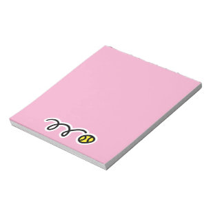 Bloco de notas esportivo com adorável desenho de b