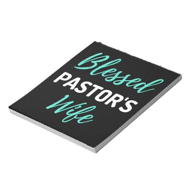 Bloco De Notas Esposa de Pastor Abençoada (Invertido)