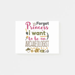 Bloco De Notas Esqueça Princesa Eu Quero Ser Arqueologista