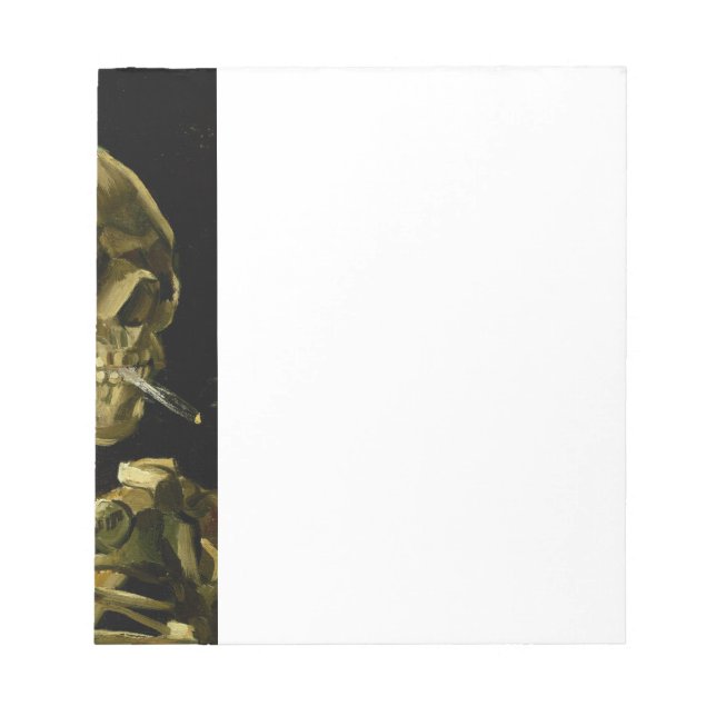 Bloco De Notas Esqueleto de Fumagem de Van Gogh (Frente)