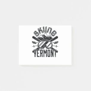 Bloco De Notas Esquiar Vermont Ski Skier Killington