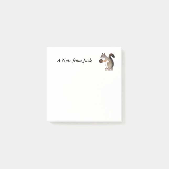 Bloco De Notas Esquilo (Frente)