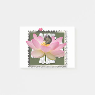 Bloco De Notas Esquilo Adorável Para Bebê 3D Na Flor