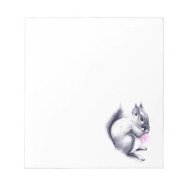 Bloco De Notas esquilo bebê