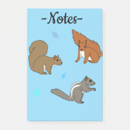 Bloco De Notas Esquilos Azuis