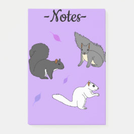 Bloco De Notas Esquilos Roxo