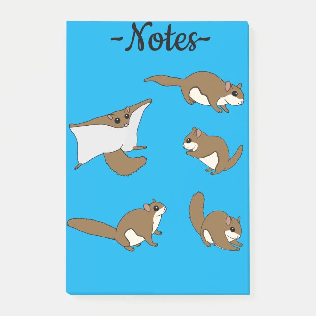 Bloco De Notas  Esquilos Voadores (Frente)