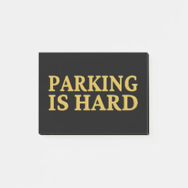 Bloco De Notas Estacionamento É Duro - Estacionamento Incorreto