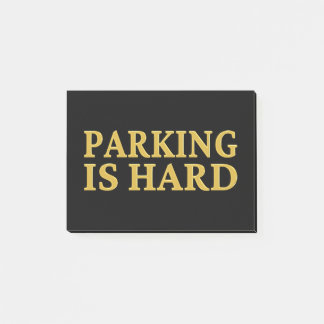 Bloco De Notas Estacionamento É Duro - Estacionamento Incorreto