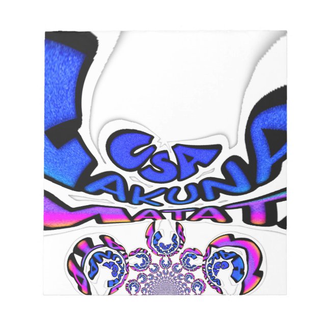 Bloco De Notas Estados Unidos Uma bela design de citação de texto (Frente)