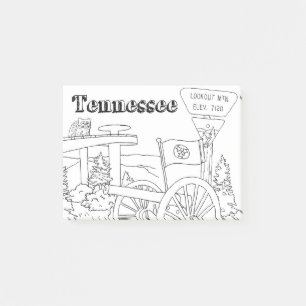 Bloco De Notas Estadual do Tennessee simboliza imagens de estado 