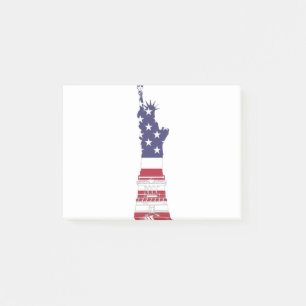 Bloco De Notas Estátua da Bandeira Patriótica da Liberdade
