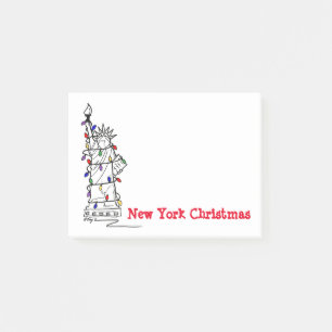 Bloco De Notas Estátua de Natal Nova Iorque da Liberdade NYC