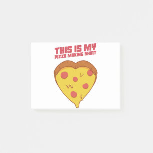 Bloco De Notas Este É O Meu Coração De Camisa De Fazer De Pizza